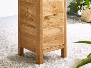 Miniaturka 5 - Wysoka wąska komoda w kolorze naturalnym