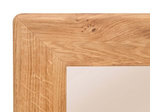 Miniaturka 2 - Klasyczny narożnik lustra w ramie z drewna naturalnego