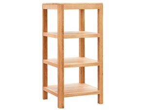 Miniaturka 2 - Trzypoziomowy regał z drewna dębowego z gładkimi krawędziami