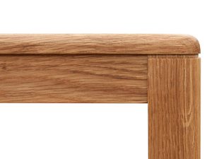 Miniaturka 4 - Róg stołu z drewna dębowego z prostym frezowaniem
