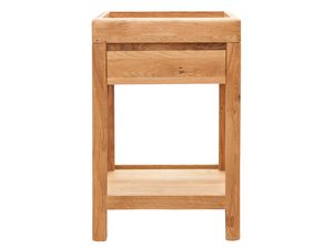 Miniaturka 4 - Stolik nocny z drewna z jedną szufladą i otwartym dołem