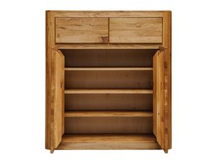 Miniaturka 8 - Otwarta szafka na buty z trzema półkami i szufladami