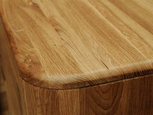Miniaturka 5 - Zaokrąglony narożnik szafki z naturalnego drewna dębowego