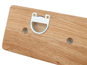 Miniaturka 5 - Wieszak ścienny z litego dębu z dwoma metalowymi haczykami