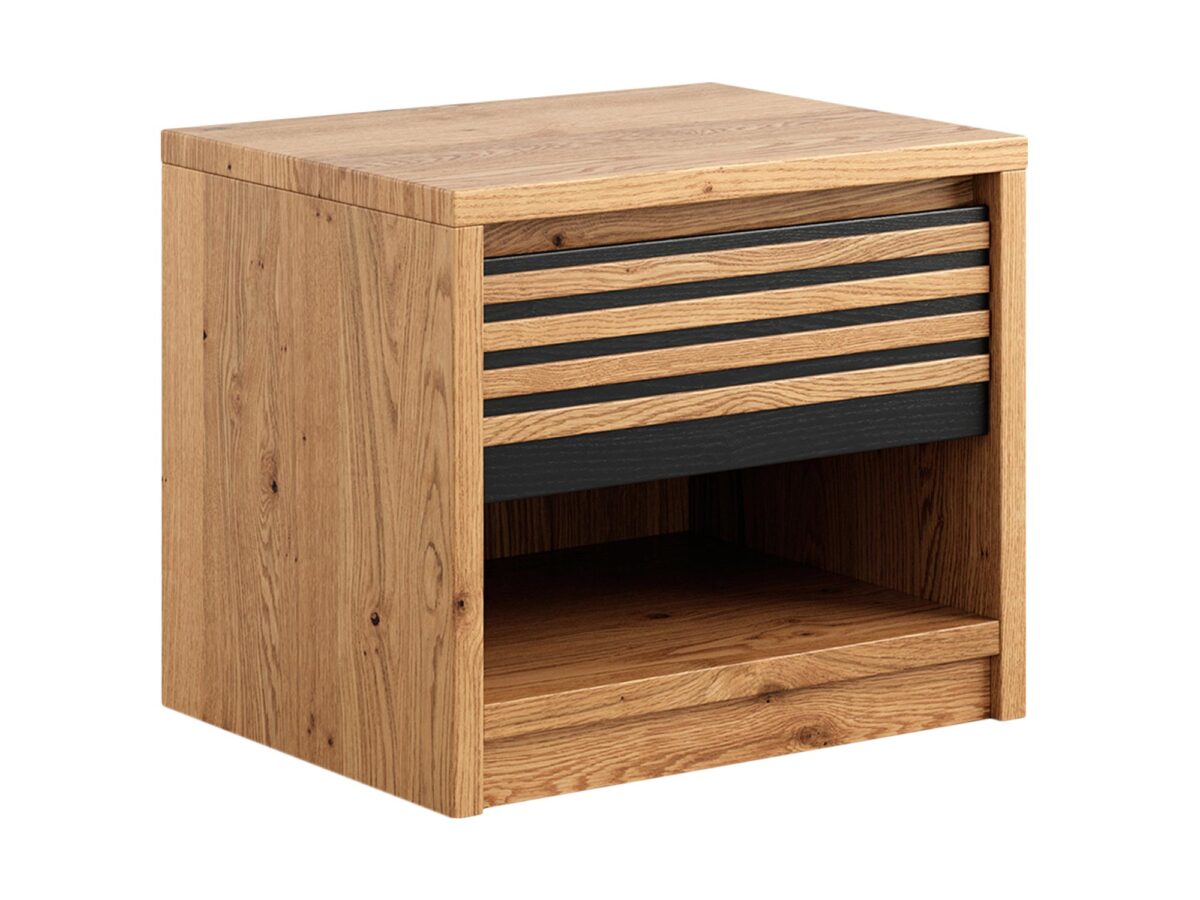 Szafka Nocna Dębowa – Styl Loftowy Kopenhaga