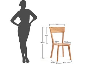 Miniaturka 10 - Klasyczne drewniane krzesło z oparciem, styl rustykalny