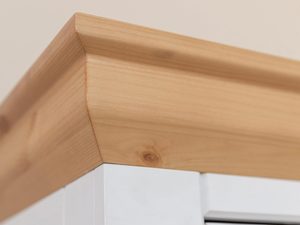 Miniaturka 4 - Zaokrąglony rant frontu w komodzie z frezowaniem