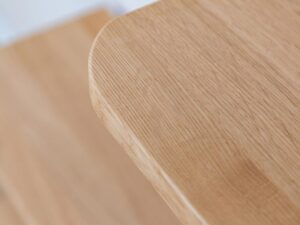 Miniaturka 3 - Blat stołu dąb naturalny z zaokrąglonym narożnikiem