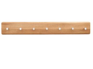 Miniaturka 3 - Drewniana listwa ścienna z otworami na haczyki w minimalistycznym stylu