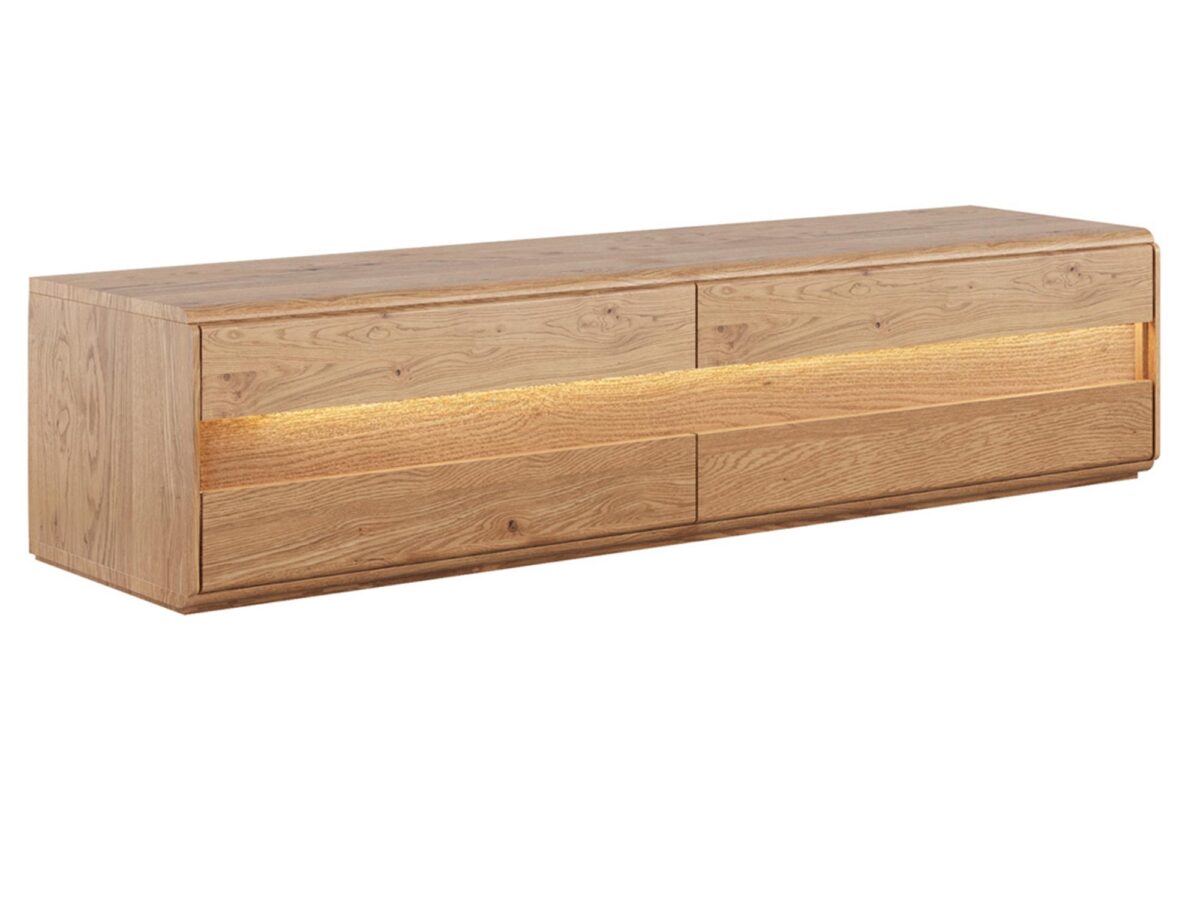 Szafka RTV Sekwana 184 cm z 4 szufladami i LED