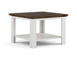 Miniaturka 7 - Biały drewniany stół z ciemnym blatem, styl rustykalny