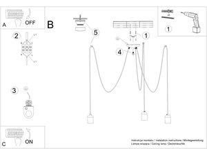 Miniaturka 9 - Rysunek techniczny montażu lampy