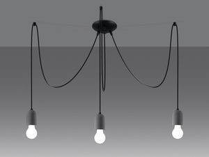 Miniaturka 2 - Lampa spider z trzema punktami świetlnymi na czarnym tle