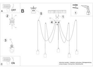 Miniaturka 10 - Instrukcja montażu lampy z przewodam
