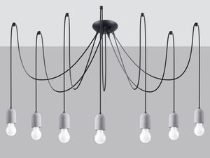 Miniaturka 1 - Industrialna lampa z długimi przewodami i oprawkami LED