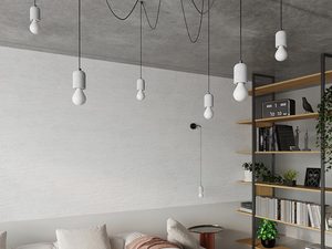 Miniaturka 7 - Lampa sufitowa typu spider z białymi oprawkami