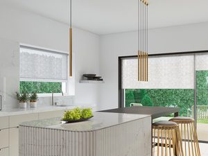 Miniaturka 7 - Kuchnia z wyspą i trzema złotymi tubami LED