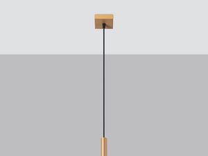 Miniaturka 2 - Pojedyncza tuba LED w złotym kolorze na jasnym tle