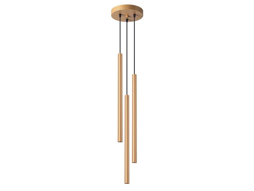 Lampa Wisząca AUREO 3P Złota 3x8W LED