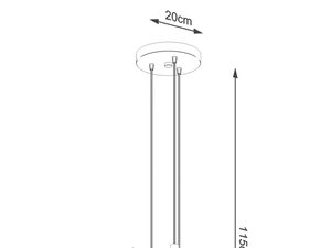 Miniaturka 8 - Schemat wysokości dla pojedynczej tuby LED