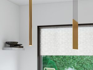 Miniaturka 6 - Pojedyncza złota tuba LED nad oknem w kuchni