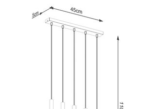 Miniaturka 5 - Schemat wysokości lampy wiszącej