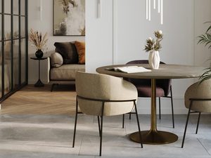 Miniaturka 4 - Wiszące białe tuby LED w jadalni, styl minimalistyczny