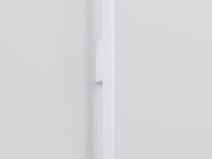 Miniaturka 1 - Biały pionowy kinkiet LED na białym tle technicznym