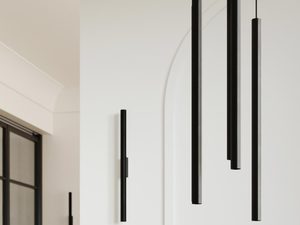 Miniaturka 22 - Nowoczesna aranżacja z czarnymi lampami wiszącymi LED