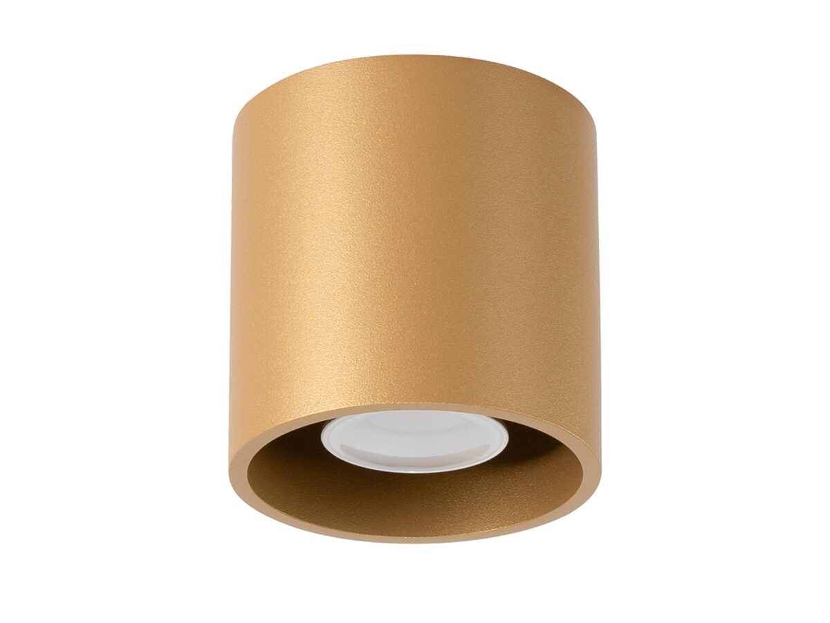 Elegancki Złoty Plafon ORION 1 Stal 1x10W GU10