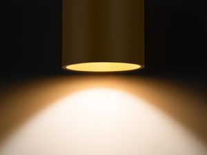 Miniaturka 2 - Kinkiet LED walec złoty z rozproszonym światłem ku dołowi