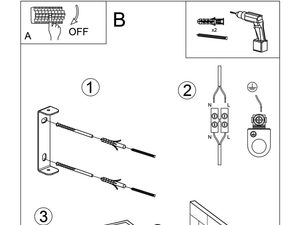 Miniaturka 7 - Rysunek montażowy lampy LED typu kostka z oznaczeniem elementów