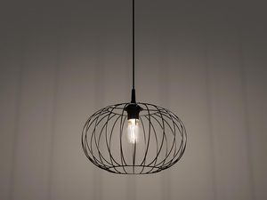 Miniaturka 3 - Metalowa lampa wisząca w stylu loft, światło skierowane w dół