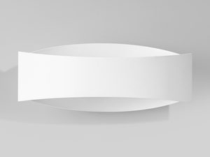 Miniaturka 1 - Biały nowoczesny kinkiet do salonu