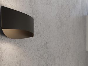 Miniaturka 13 - Czarne kinkiety LED z okrągłą oprawą w aranżacji industrialnej