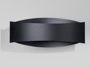 Miniaturka 8 - Designerski kinkiet LED w czarnej oprawie z zaokrąglonym profilem