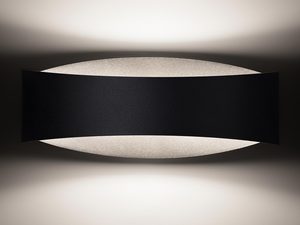 Miniaturka 9 - Nowoczesny kinkiet LED w kolorze czarnym z rozproszonym światłem