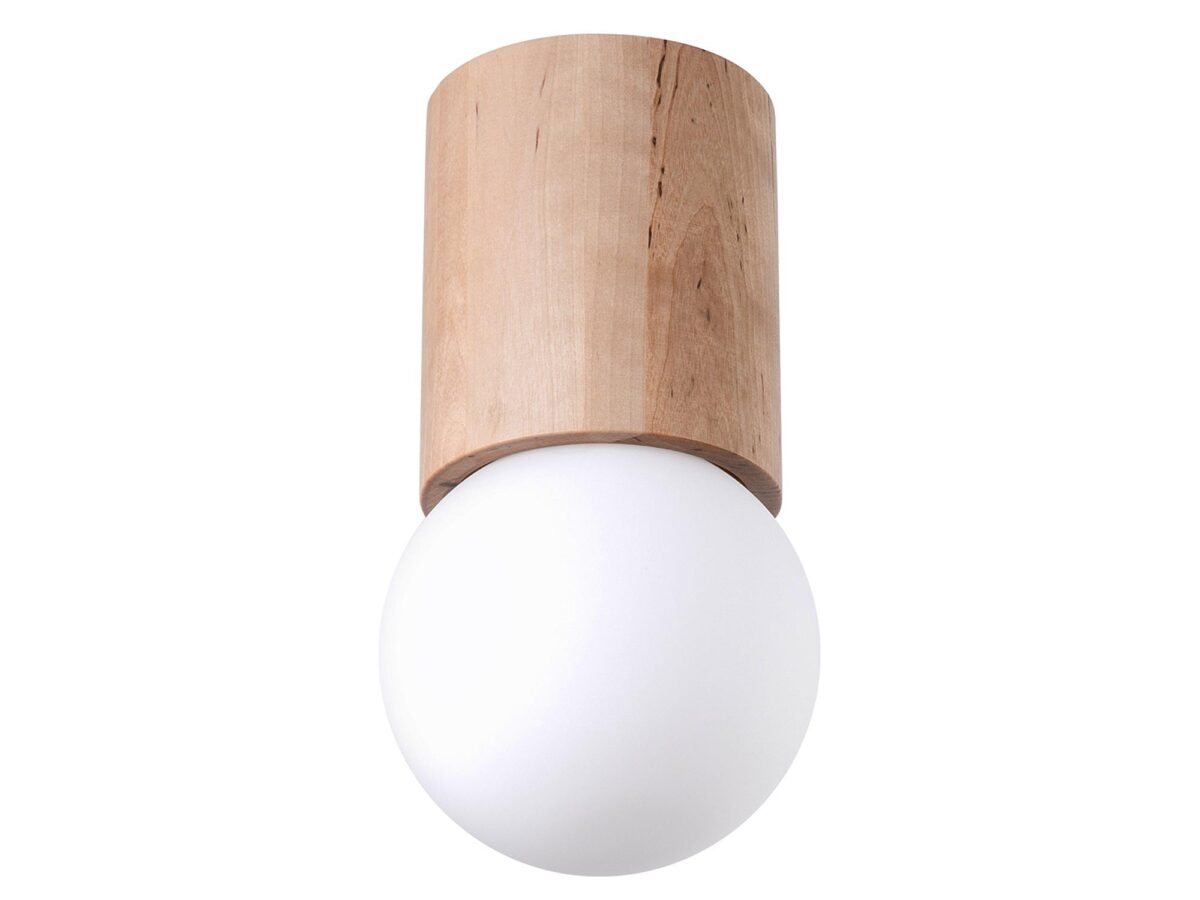 Plafon BOOMER 12 Naturalne Drewno 1x G9 LED 23cm