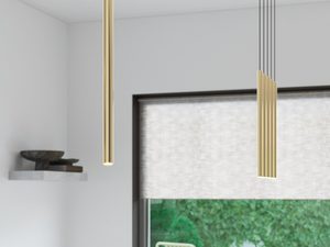 Miniaturka 5 - Nowoczesna kuchnia z oświetleniem wiszącym LED złotym