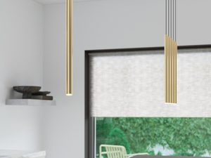 Miniaturka 7 - Zbliżenie na dwie złote tuby LED z czarnym przewodem