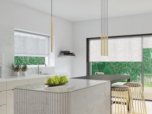 Miniaturka 6 - Aranżacja kuchni z nowoczesną lampą tubową nad wyspą