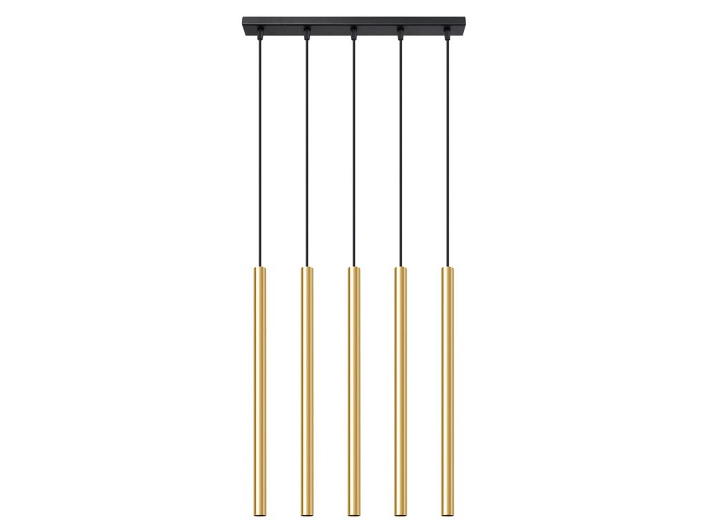 Lampa Wisząca AUREO 5L Złoty Połysk 5x8W LED 90cm