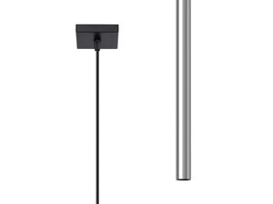 Miniaturka 1 - Lampa wisząca z czarną podsufitką i metalową tubą do kuchni