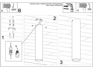 Miniaturka 8 - Instrukcja montażu pojedynczej lampy wiszącej tuba