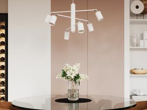 Miniaturka 7 - Lampa sufitowa z sześcioma białymi reflektorami, styl nowoczesny