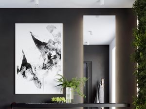 Miniaturka 5 - Korytarz z białym sufitem i minimalistycznym oświetleniem LED