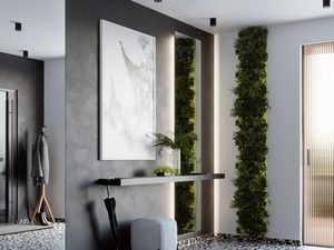 Miniaturka 13 - Aranżacja przedpokoju z czarnymi oprawami LED sufitowymi