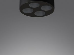 Miniaturka 9 - Czarna oprawa natynkowa z czterema punktami LED, styl nowoczesny