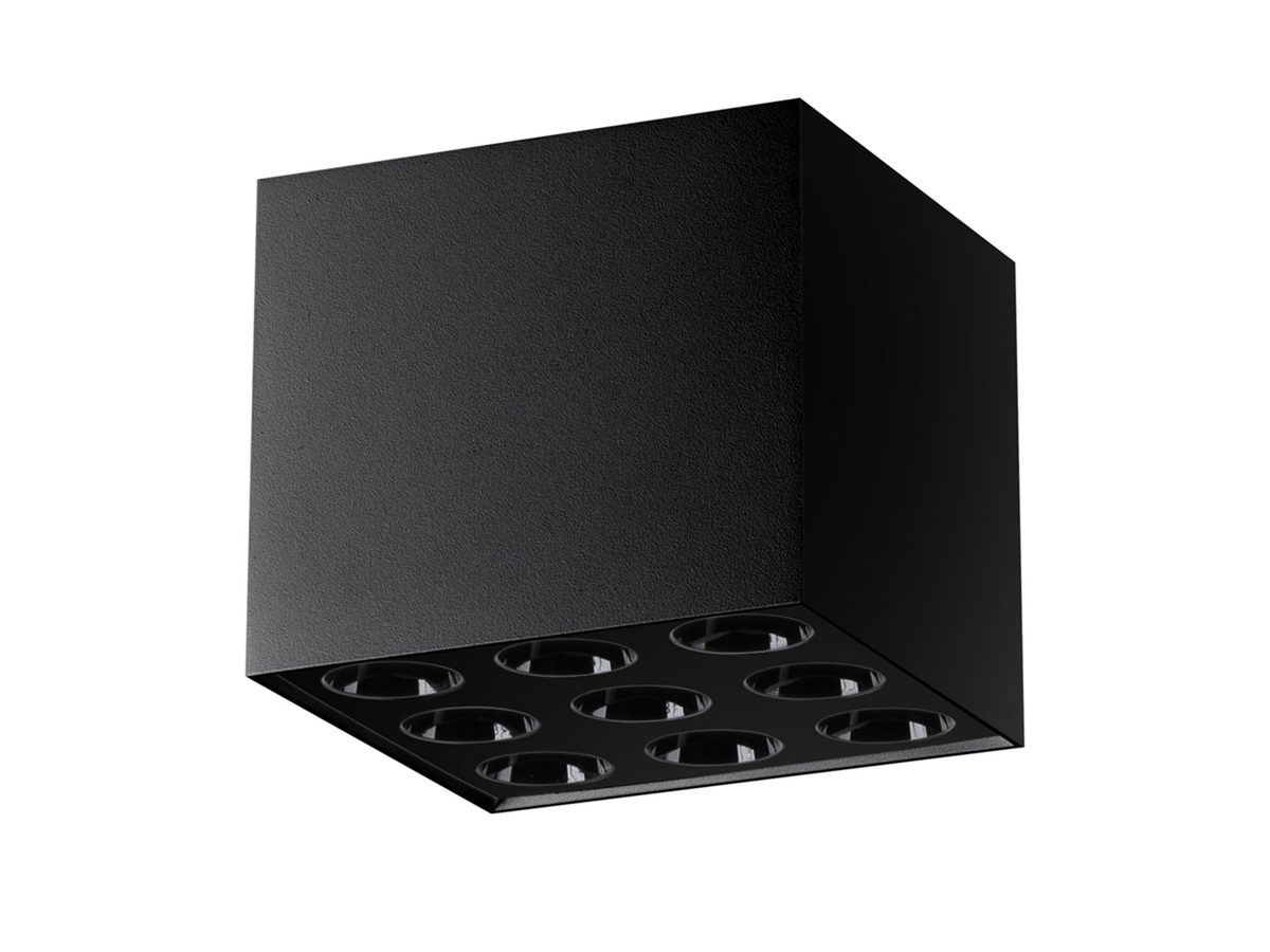 Kwadratowe Oświetlenie LED OZZY Czarny 1859lm Eklasa