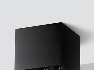 Miniaturka 1 - Czarna lampa LED natynkowa w minimalistycznym stylu